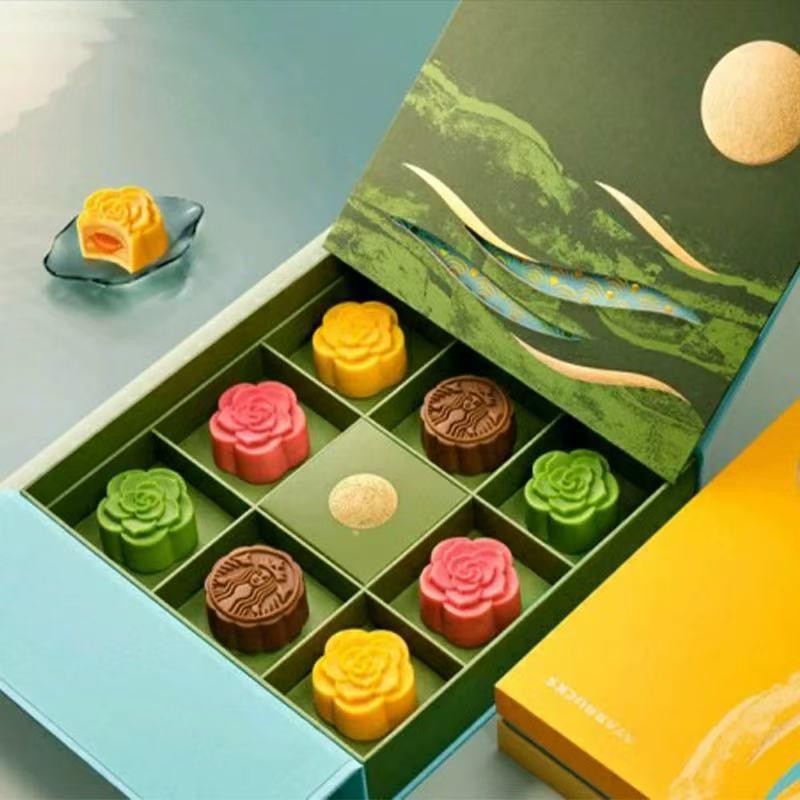 星巴克圆满月饼礼盒8颗装-468型